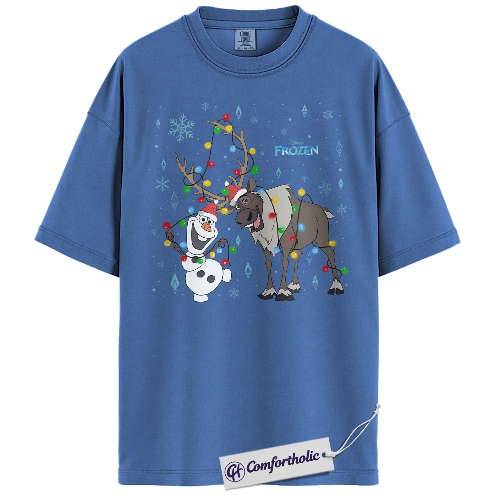 Olaf Shirt, Sven Shirt, Frozen Shirt, Animated Graphic Tee, Comfort Colors Shirt - Image 5