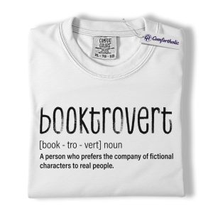 Alternative view of Booktrovert Shirt, Book Lover Definition T-Shirt, Introvert Reader Graphic Tee, Cute Gift for Bibliophiles, Comfort Colors Shirt