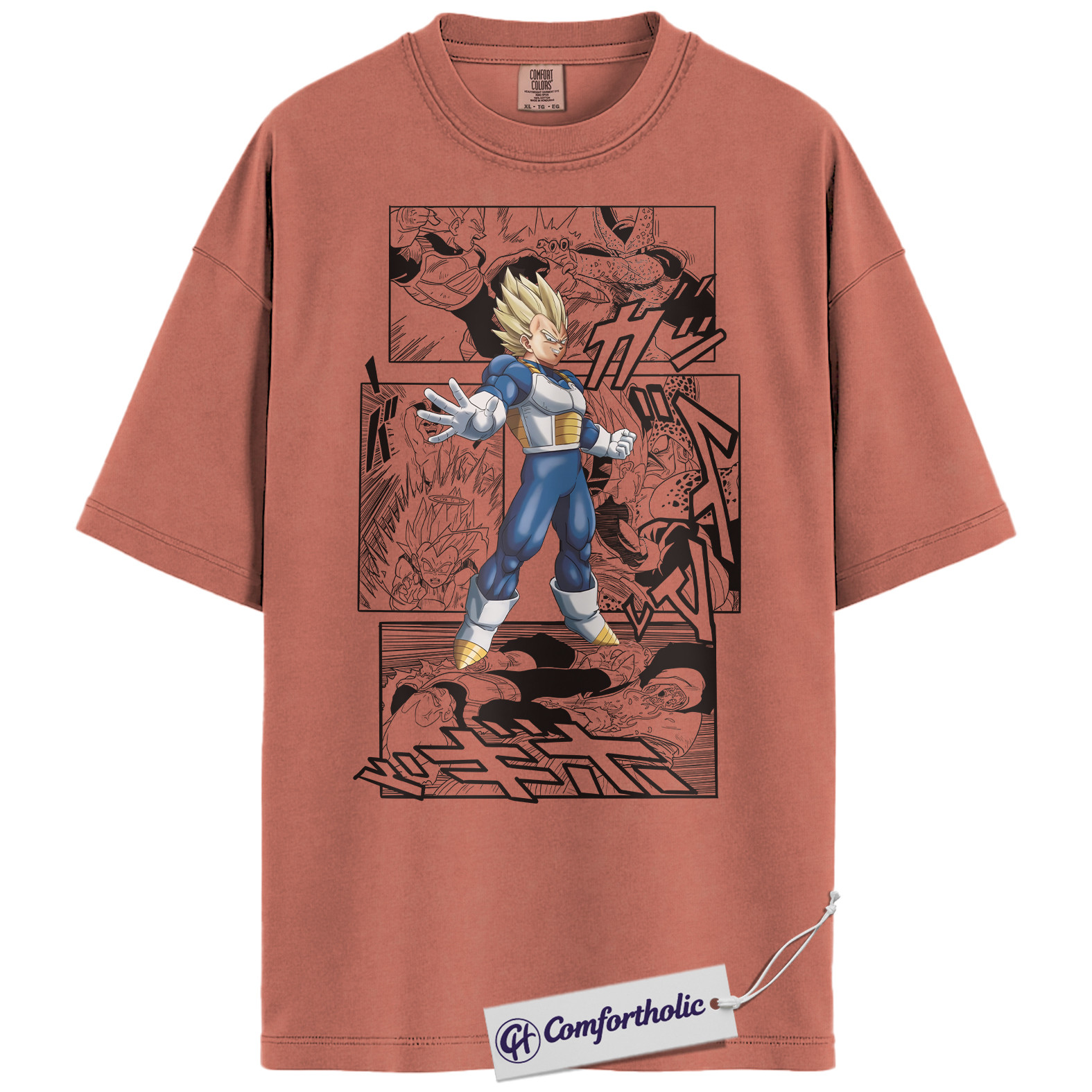 Vegeta Shirt, Dragon Ball Shirt, Anime Graphic Tee, Comfort Colors Shirt - Image 6