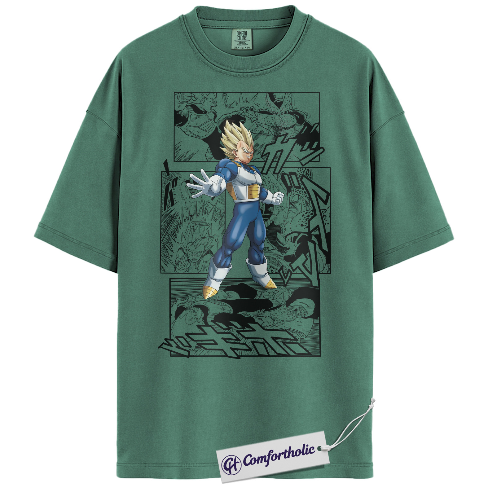 Vegeta Shirt, Dragon Ball Shirt, Anime Graphic Tee, Comfort Colors Shirt - Image 9