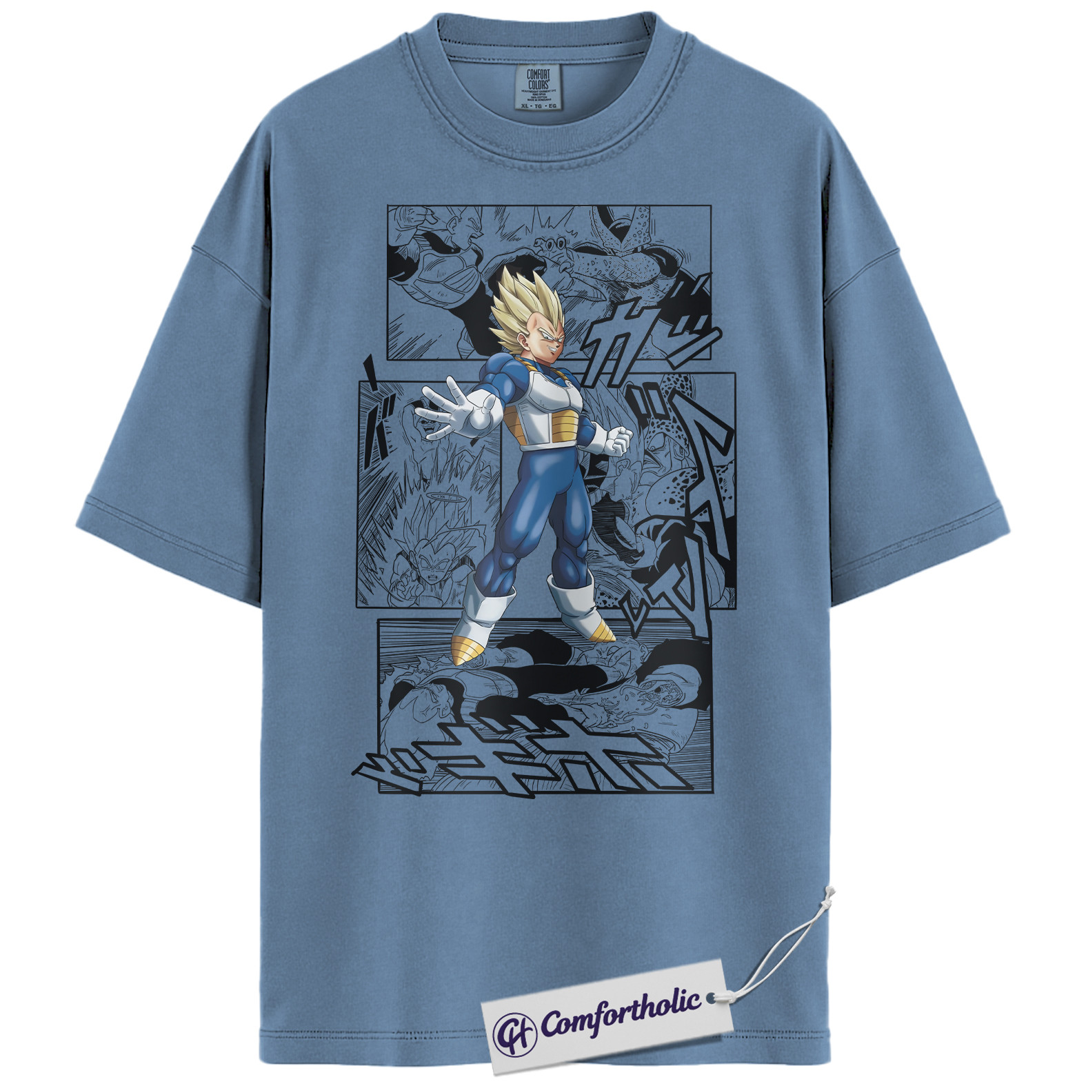 Vegeta Shirt, Dragon Ball Shirt, Anime Graphic Tee, Comfort Colors Shirt - Image 16