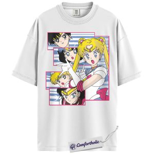 Alternative view of Sailor Moon Shirt, Anime Graphic Tee, Comfort Colors Shirt