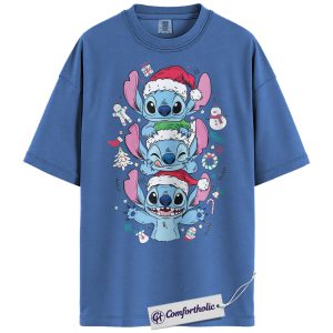 Lilo and Stitch Shirt, Christmas Shirt, Animated Graphic Tee, Comfort Colors Shirt
