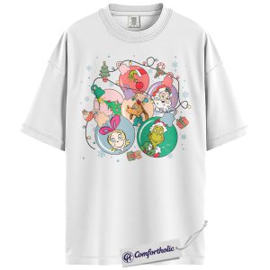 Alternative view of The Grinch Shirt, Christmas Shirt, Animated Graphic Tee, Comfort Colors Shirt