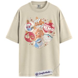 Finding Nemo Shirt, Christmas Shirt, Animated Graphic Tee, Comfort Colors Shirt