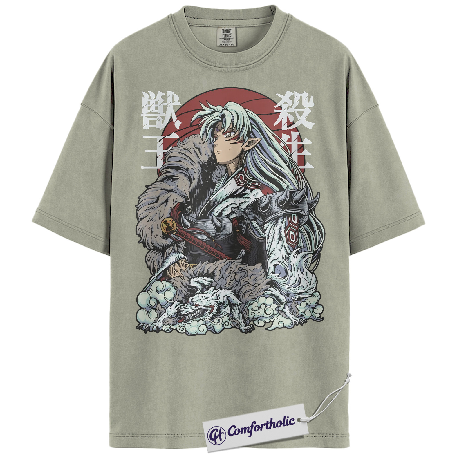 Sesshomaru Shirt, Inuyasha Shirt, Anime Graphic Tee, Comfort Colors Shirt - Image 5