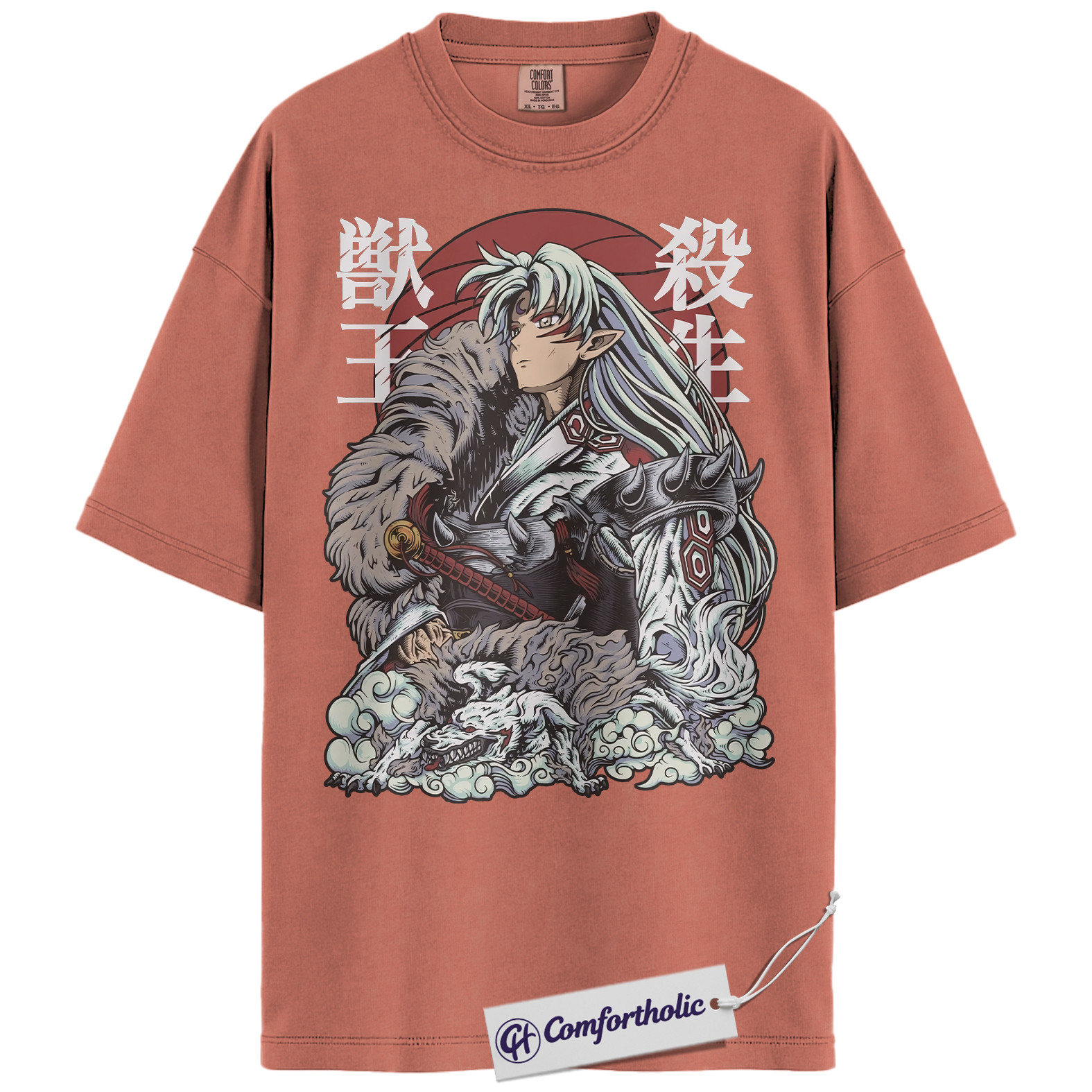 Sesshomaru Shirt, Inuyasha Shirt, Anime Graphic Tee, Comfort Colors Shirt - Image 6