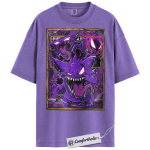 Gengar Shirt, Gatsly Shirt, Haunter Shirt, Pokemon Shirt, PKM T-Shirt, Anime Graphic Tee, Comfort Colors Shirt