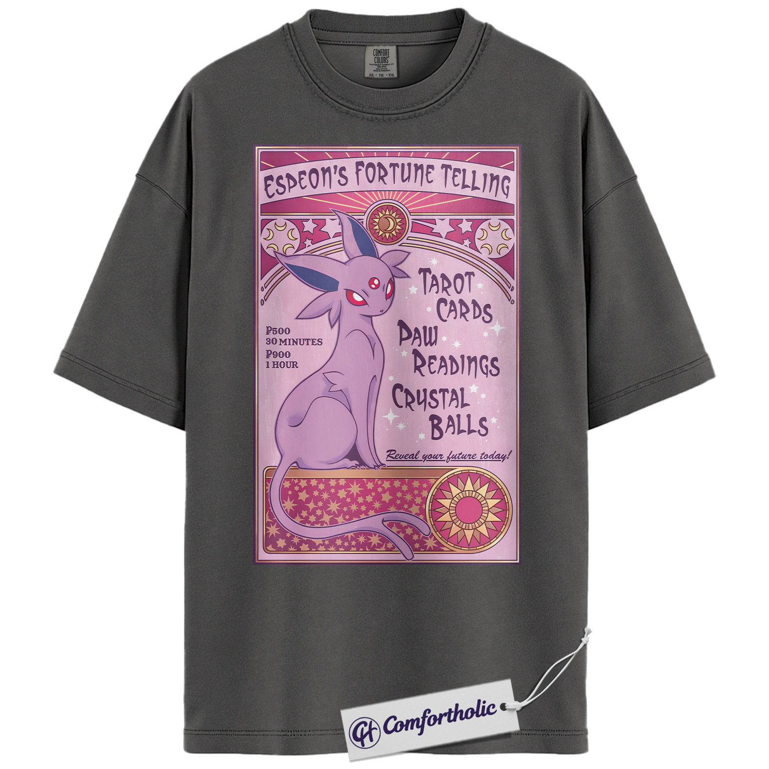 Espeon Shirt, Pokemon Shirt, PKM T-Shirt, Anime Graphic Tee, Comfort Colors Shirt - Image 4