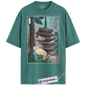 Snorlax Shirt, Pokemon Shirt, PKM T-Shirt, Anime Graphic Tee, Comfort Colors Shirt
