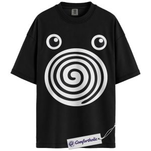 Alternative view of Poliwhirl Shirt, Pokemon Shirt, PKM T-Shirt, Anime Graphic Tee, Comfort Colors Shirt