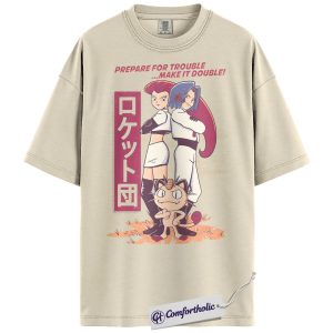Team Rocket Shirt, Pokemon Shirt, PKM T-Shirt, Anime Graphic Tee, Comfort Colors Shirt