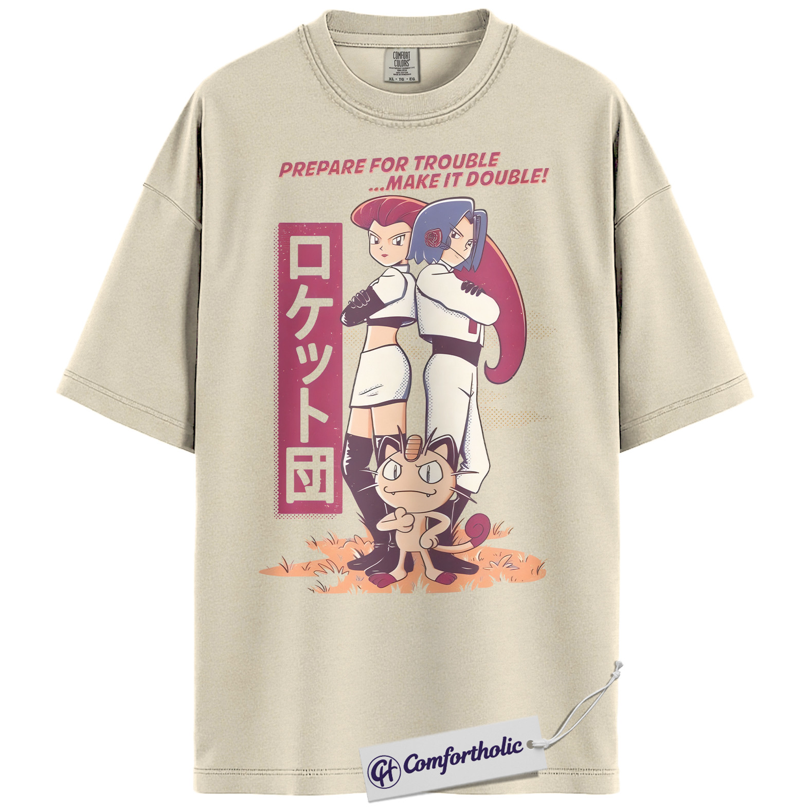 Team Rocket Shirt, Pokemon Shirt, PKM T-Shirt, Anime Graphic Tee, Comfort Colors Shirt