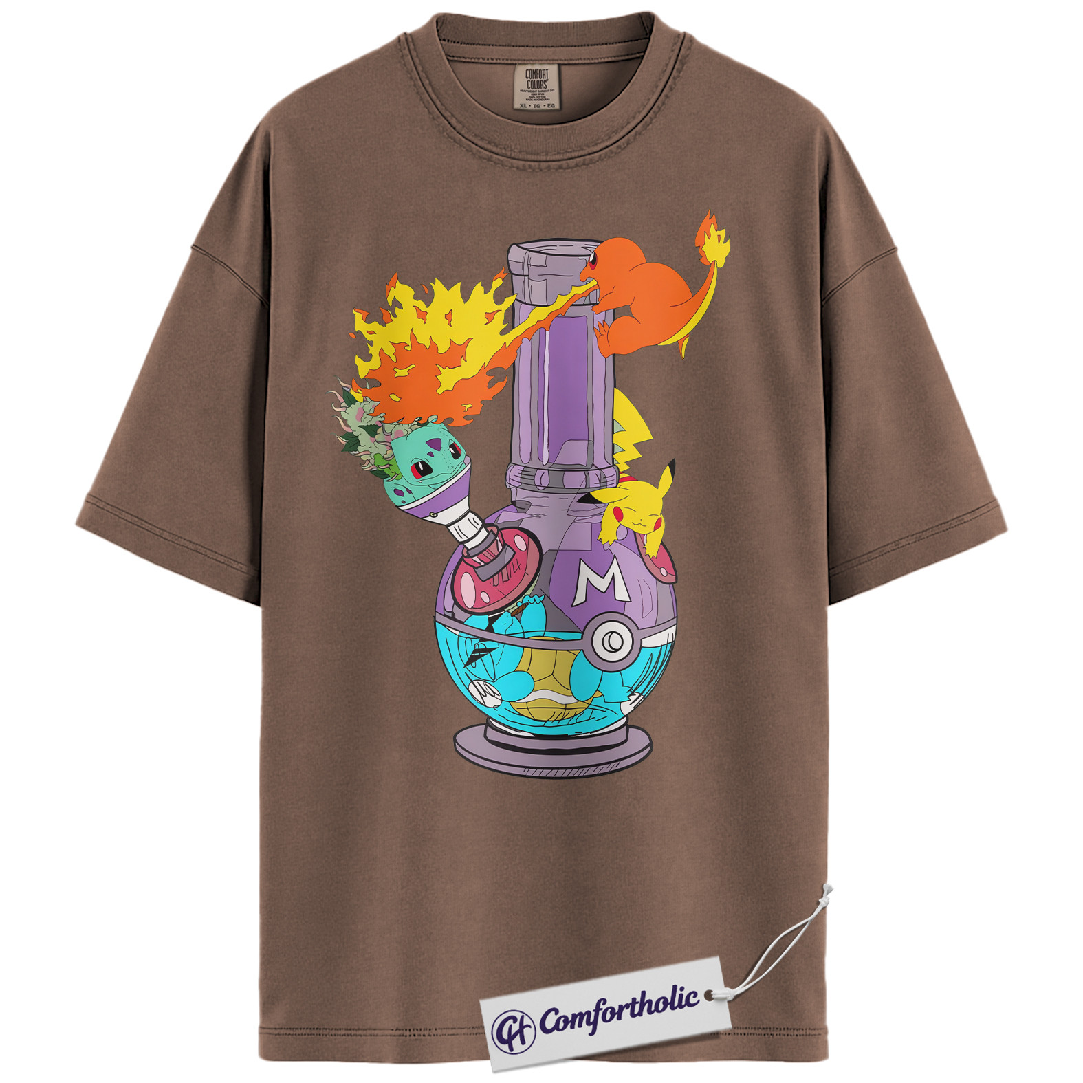 Charmander Shirt, Bulbasaur Shirt, Pikachu Shirt, Pokemon Shirt, PKM T-Shirt, Anime Graphic Tee, Comfort Colors Shirt - Image 19