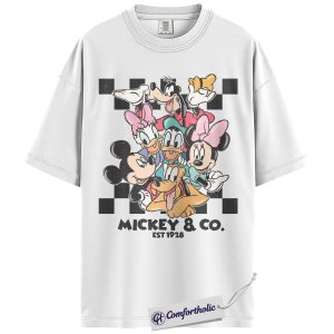 Alternative view of Mickey Mouse Shirt, Donald Duck Shirt, Animated Graphic Tee, Comfort Colors Shirt