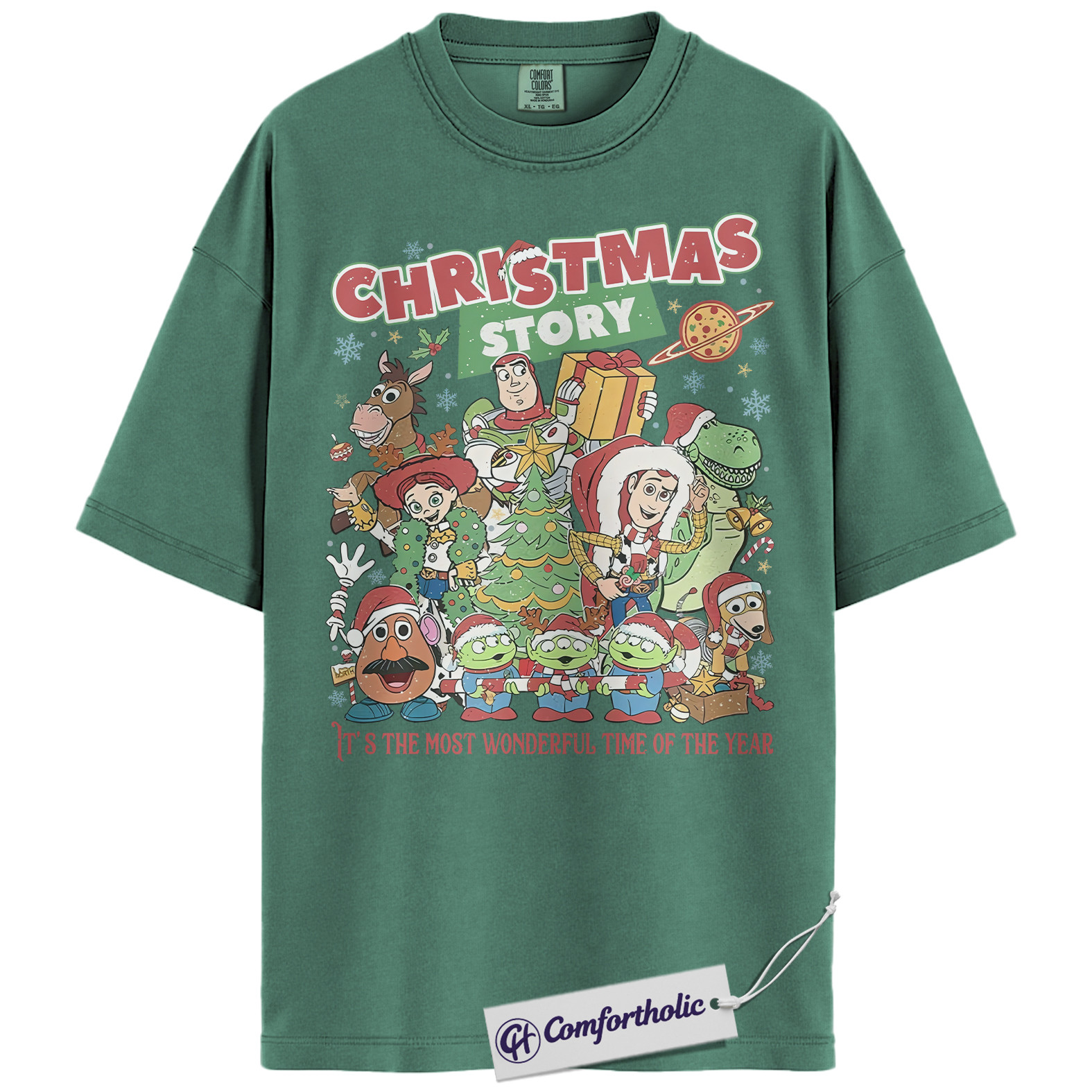Toy Story Shirt, Christmas Shirt, Animated Graphic Tee, Christmas Comfort Colors Shirt - Image 7