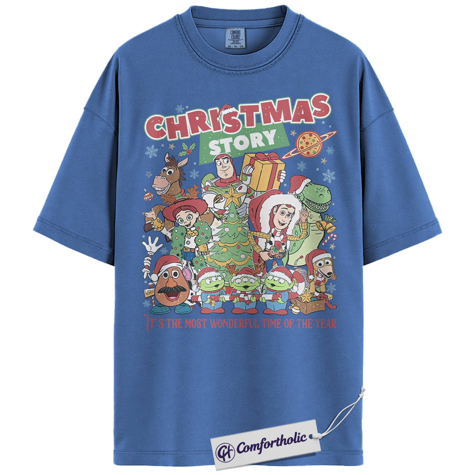 Toy Story Shirt, Christmas Shirt, Animated Graphic Tee, Christmas Comfort Colors Shirt - Image 9