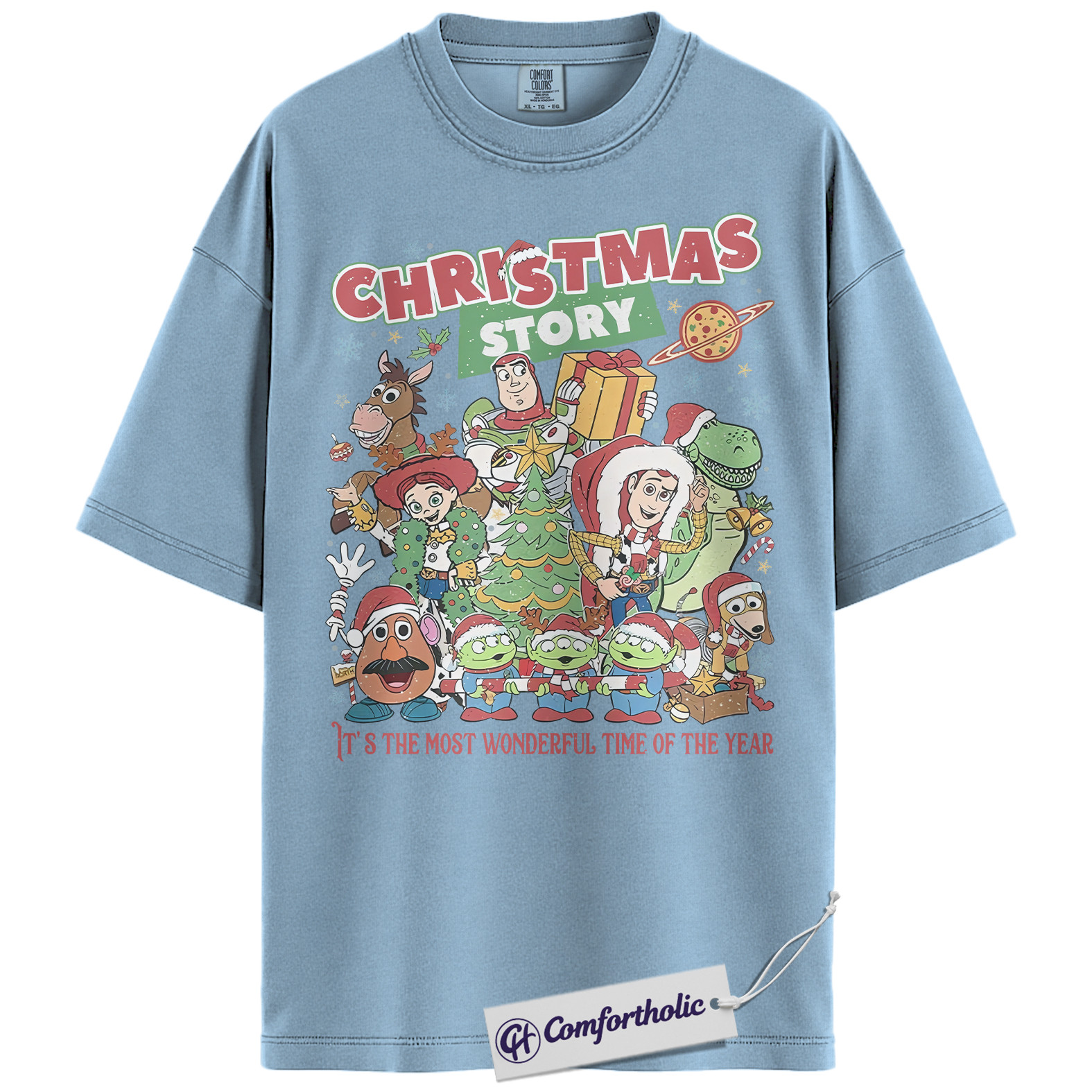 Toy Story Shirt, Christmas Shirt, Animated Graphic Tee, Christmas Comfort Colors Shirt - Image 10