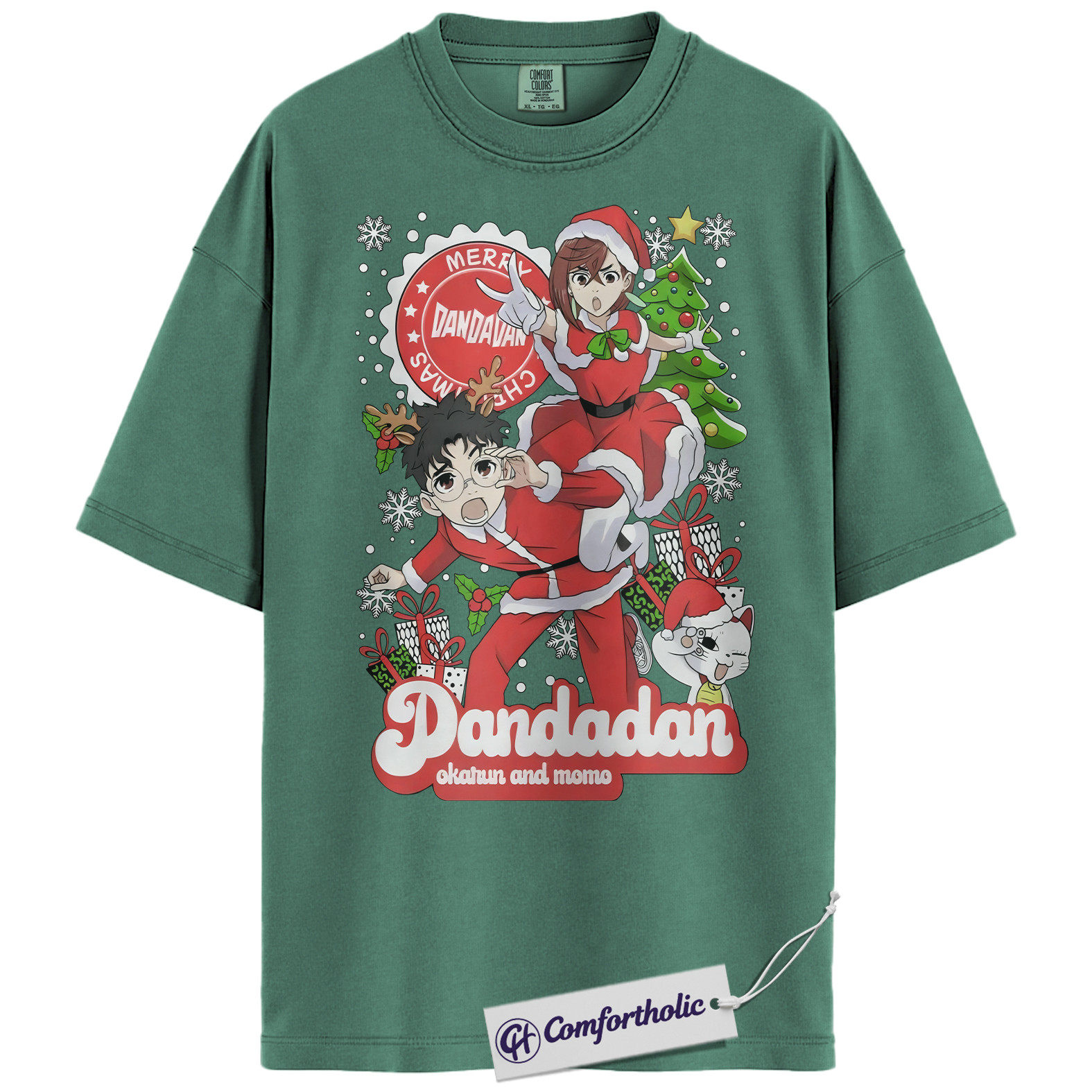 Ken Takakura Shirt, Aira Shiratori Shirt, Dandadan Shirt, Christmas Shirt, Anime Graphic Tee, Christmas Comfort Colors Shirt - Image 10
