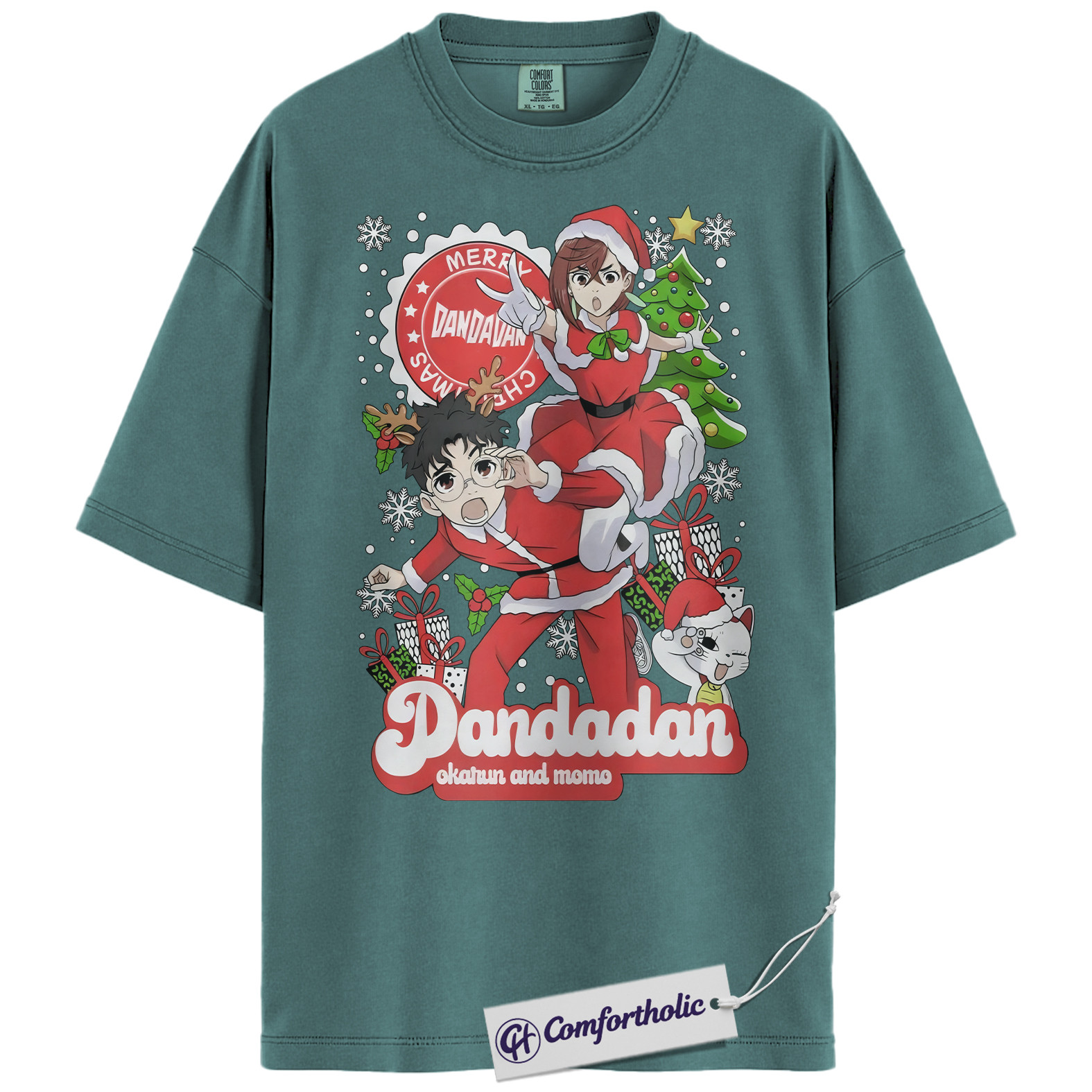 Ken Takakura Shirt, Aira Shiratori Shirt, Dandadan Shirt, Christmas Shirt, Anime Graphic Tee, Christmas Comfort Colors Shirt - Image 11