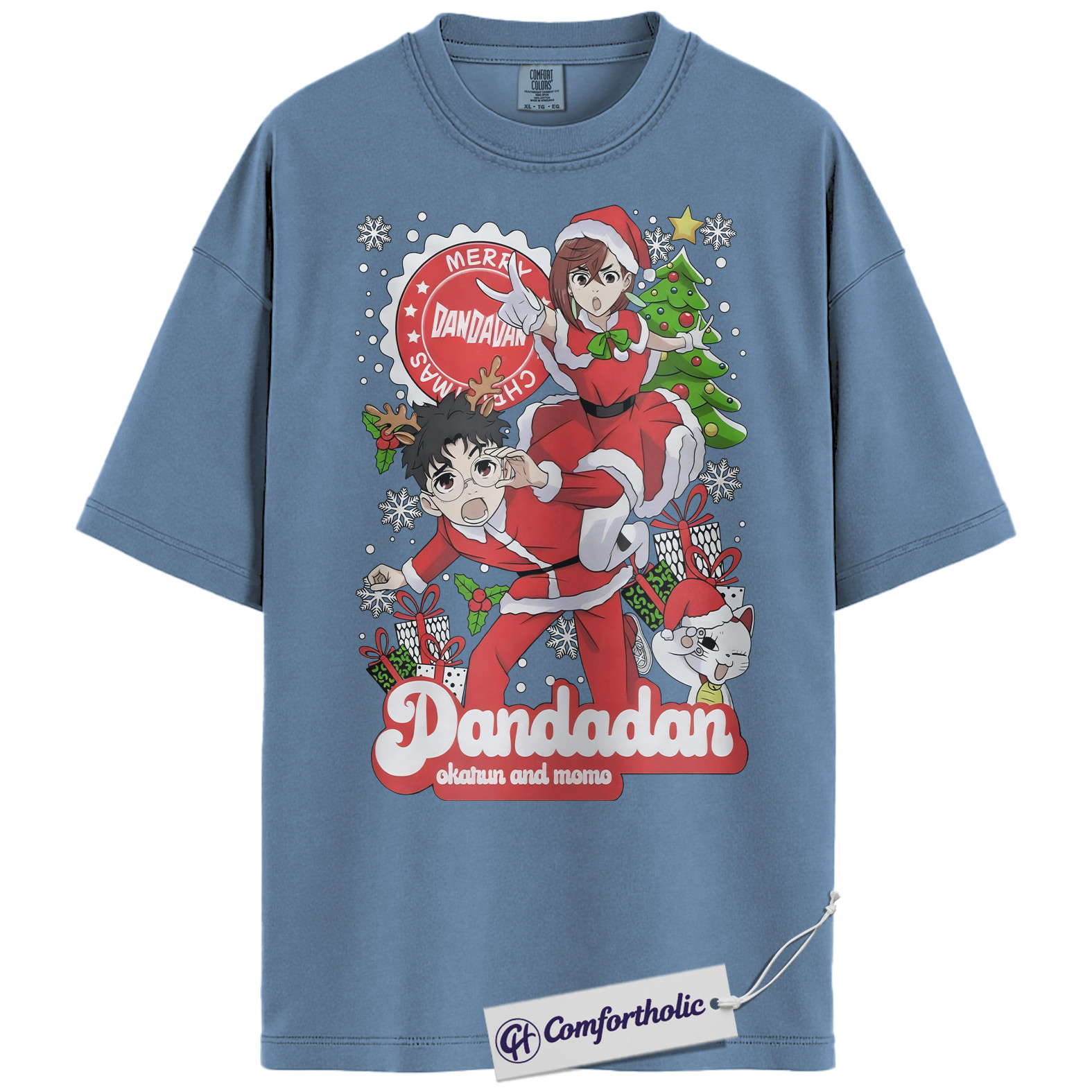 Ken Takakura Shirt, Aira Shiratori Shirt, Dandadan Shirt, Christmas Shirt, Anime Graphic Tee, Christmas Comfort Colors Shirt - Image 17