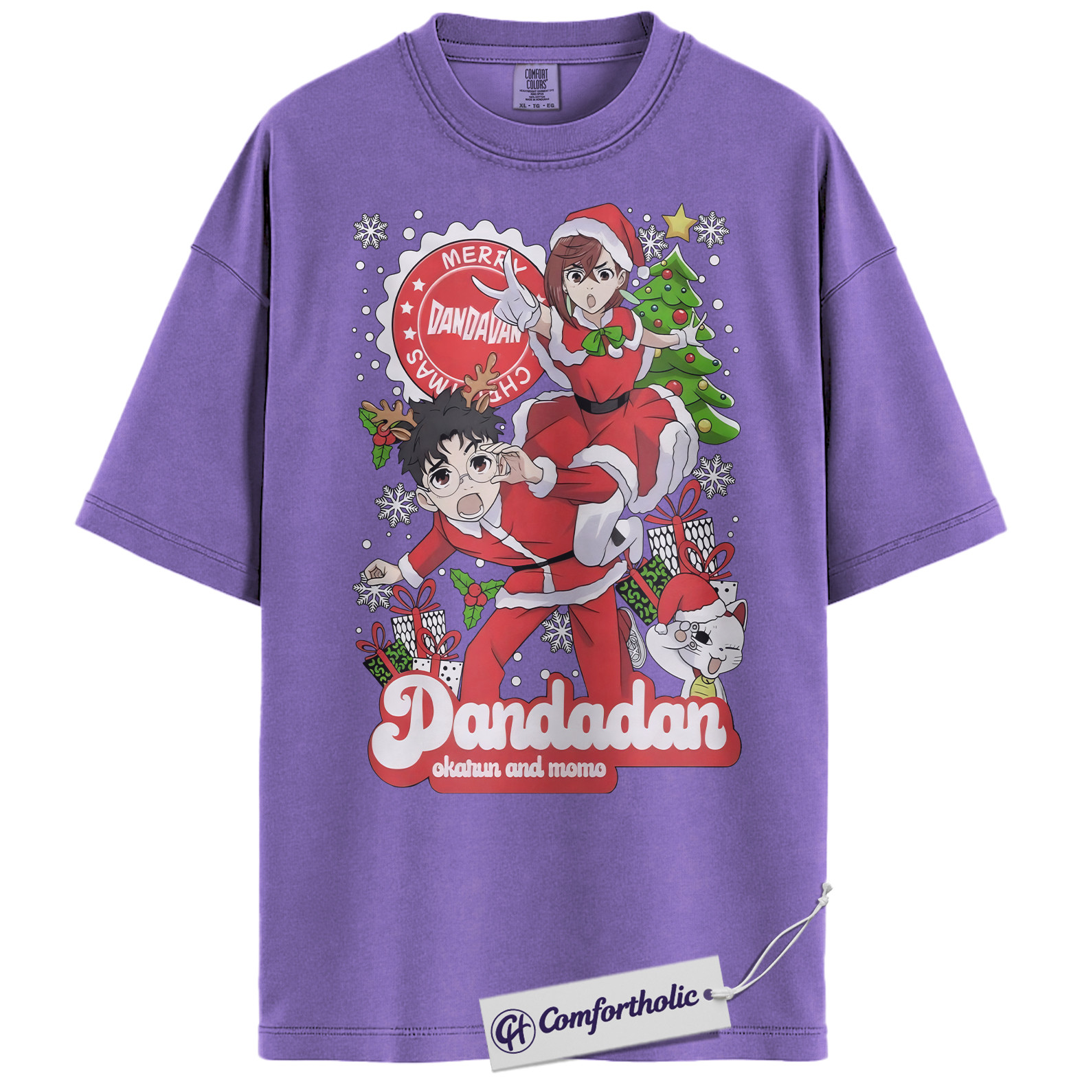 Ken Takakura Shirt, Aira Shiratori Shirt, Dandadan Shirt, Christmas Shirt, Anime Graphic Tee, Christmas Comfort Colors Shirt - Image 20
