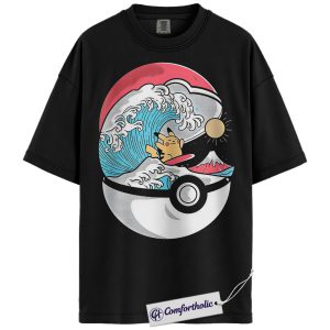 Pikachu Shirt, Pokemon Shirt, PKM Shirt, Anime Graphic Tee, Comfort Colors Shirt