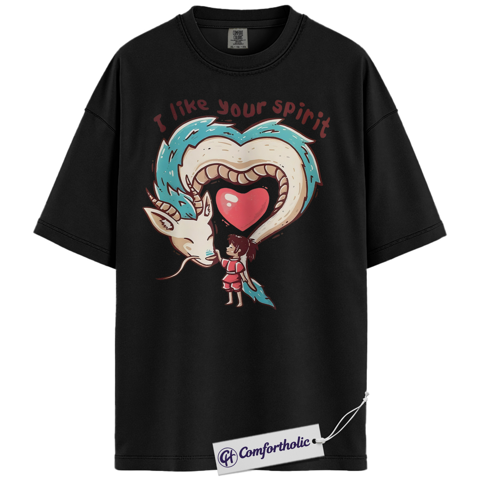 Spirited Away Shirt, Studio Ghibli Shirt, Valentine's Day Shirt, Anime Graphic Tee, Comfort Colors Shirt - Image 3