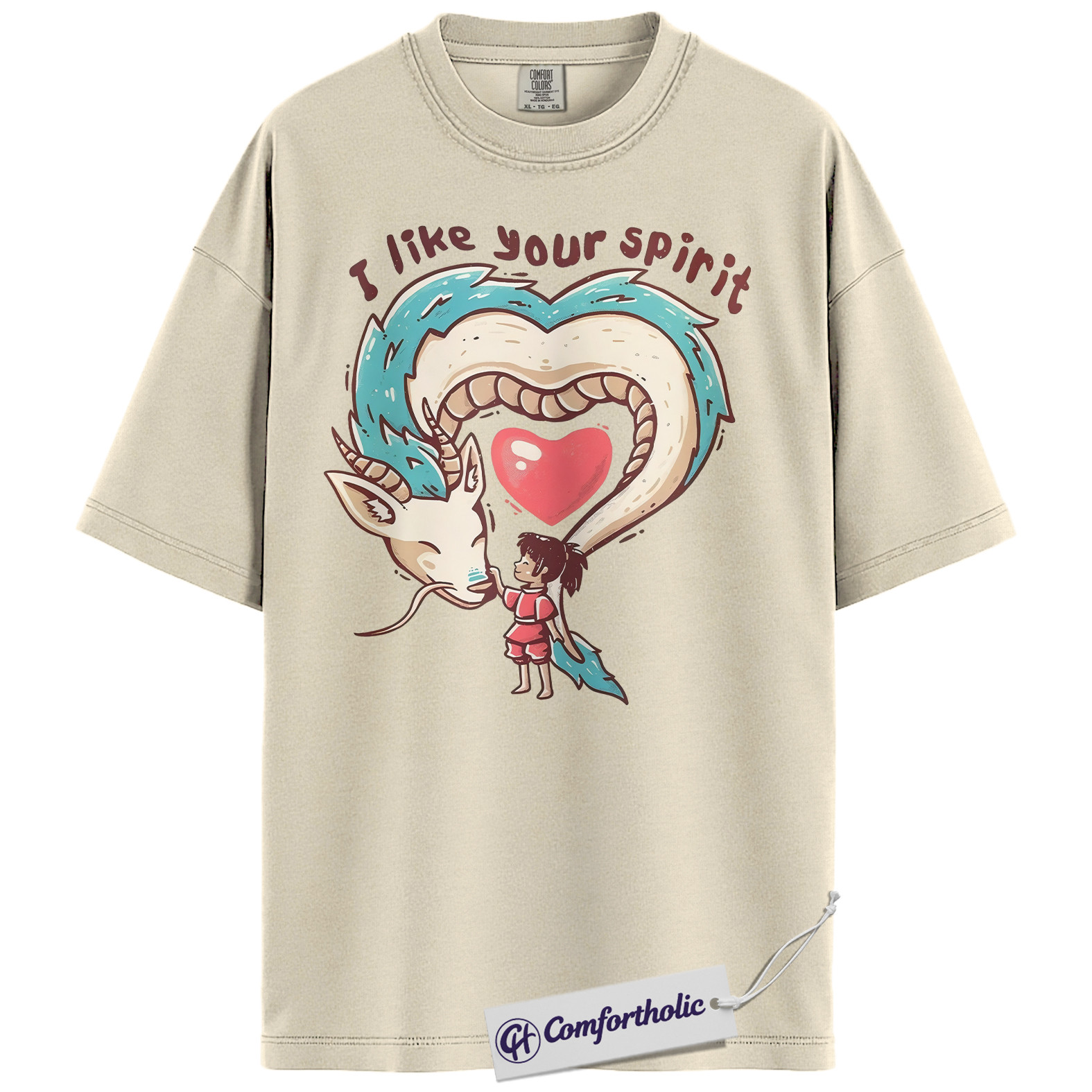 Spirited Away Shirt, Studio Ghibli Shirt, Valentine's Day Shirt, Anime Graphic Tee, Comfort Colors Shirt - Image 4