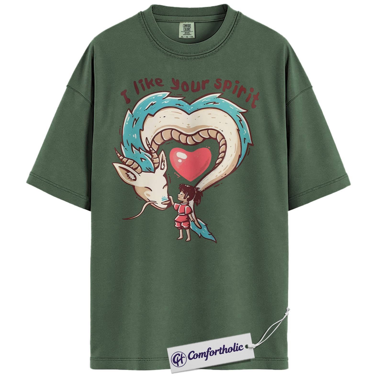 Spirited Away Shirt, Studio Ghibli Shirt, Valentine's Day Shirt, Anime Graphic Tee, Comfort Colors Shirt - Image 5