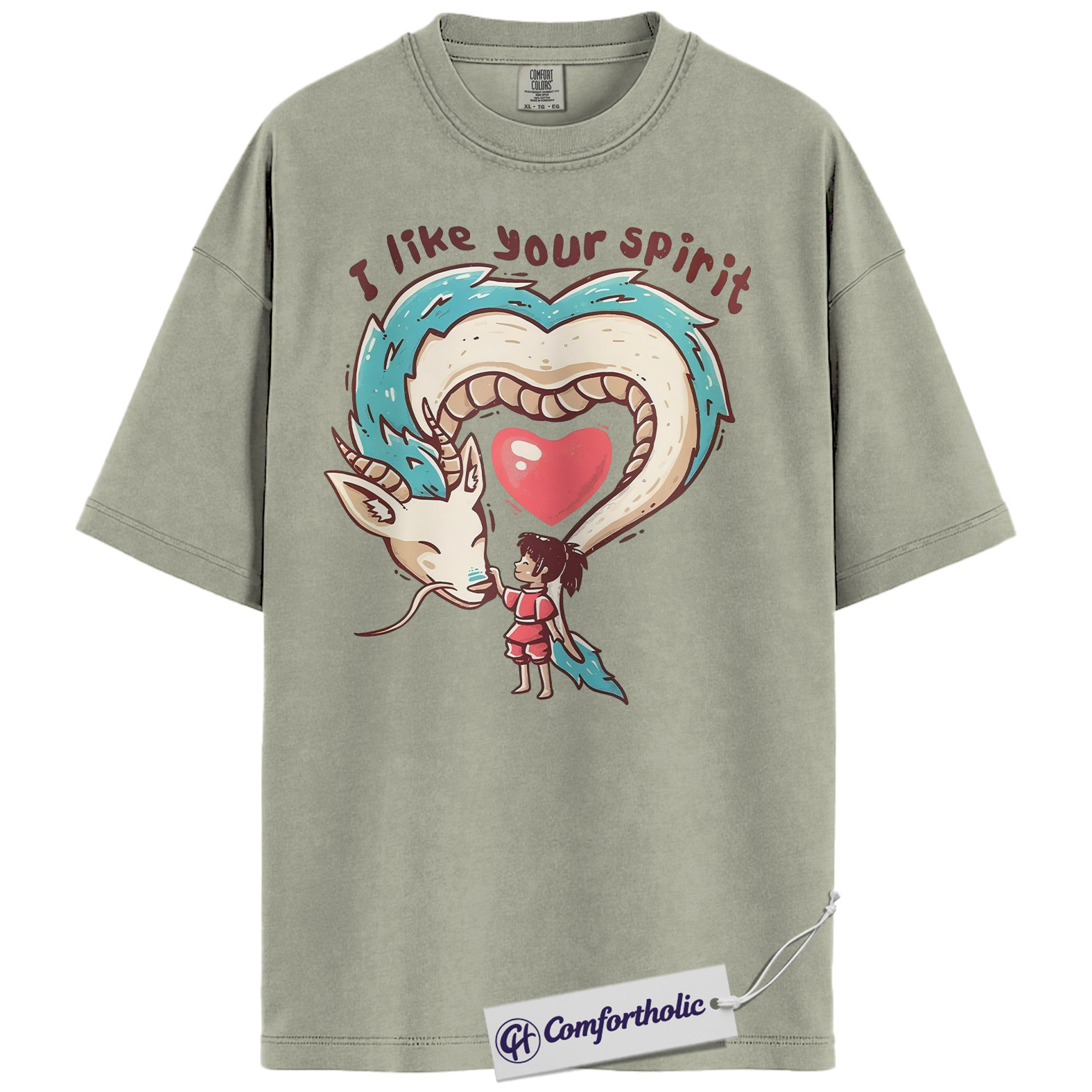 Spirited Away Shirt, Studio Ghibli Shirt, Valentine's Day Shirt, Anime Graphic Tee, Comfort Colors Shirt - Image 6
