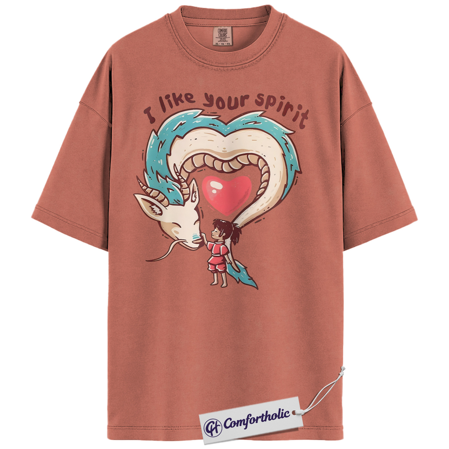 Spirited Away Shirt, Studio Ghibli Shirt, Valentine's Day Shirt, Anime Graphic Tee, Comfort Colors Shirt - Image 7