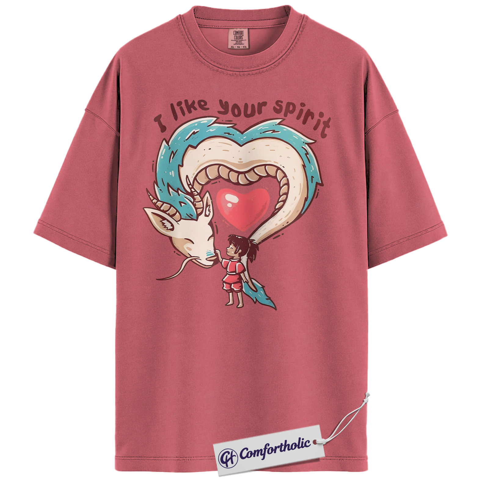 Spirited Away Shirt, Studio Ghibli Shirt, Valentine's Day Shirt, Anime Graphic Tee, Comfort Colors Shirt - Image 8