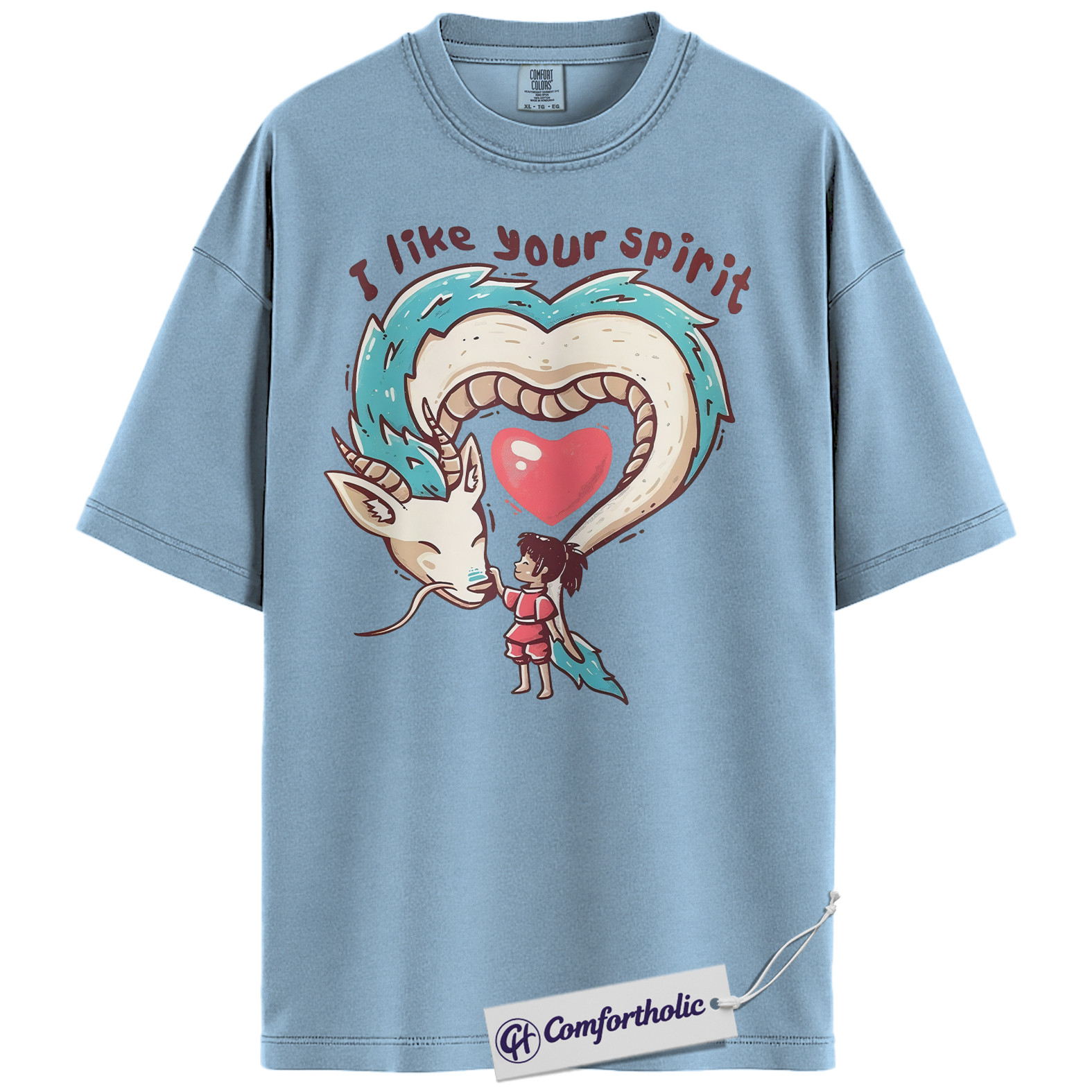 Spirited Away Shirt, Studio Ghibli Shirt, Valentine's Day Shirt, Anime Graphic Tee, Comfort Colors Shirt - Image 13