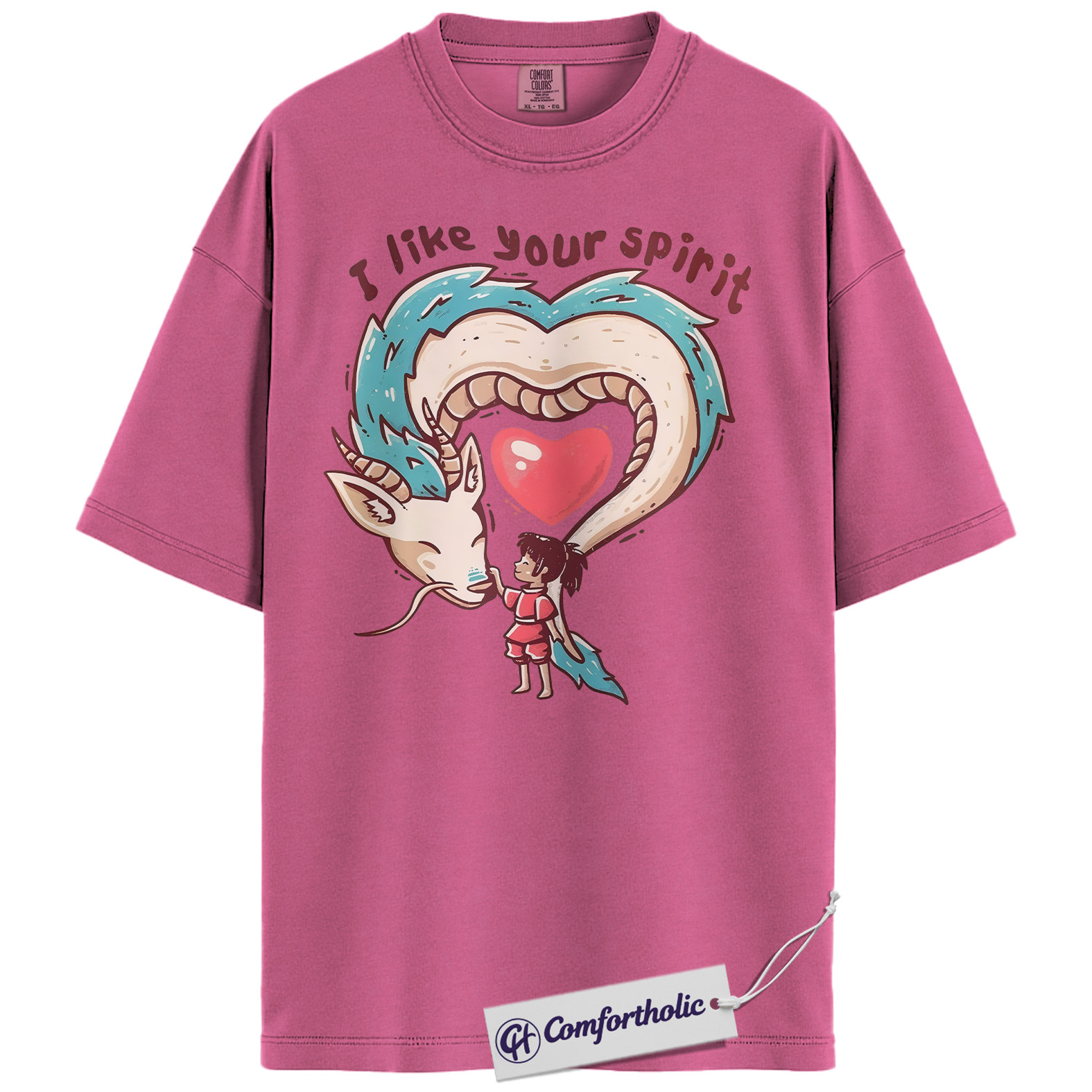 Spirited Away Shirt, Studio Ghibli Shirt, Valentine's Day Shirt, Anime Graphic Tee, Comfort Colors Shirt - Image 15