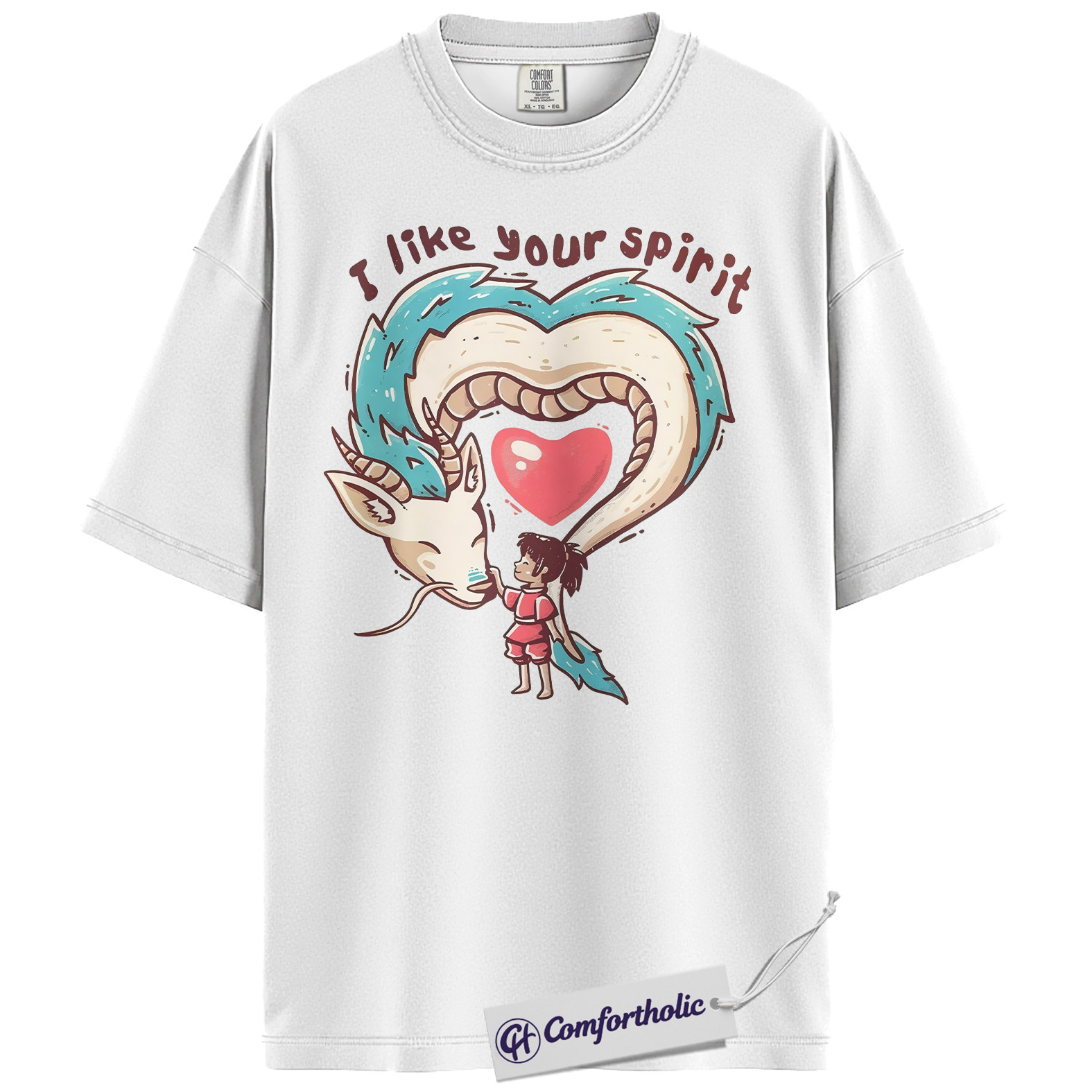 Spirited Away Shirt, Studio Ghibli Shirt, Valentine's Day Shirt, Anime Graphic Tee, Comfort Colors Shirt - Image 2