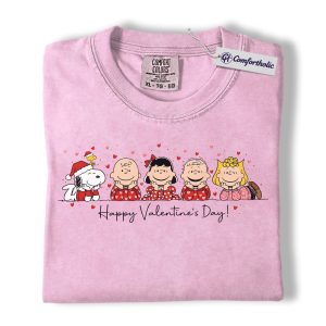 Peanuts Shirt, Valentine's Day Shirt, Animated Graphic Tee, Comfort Colors Shirt