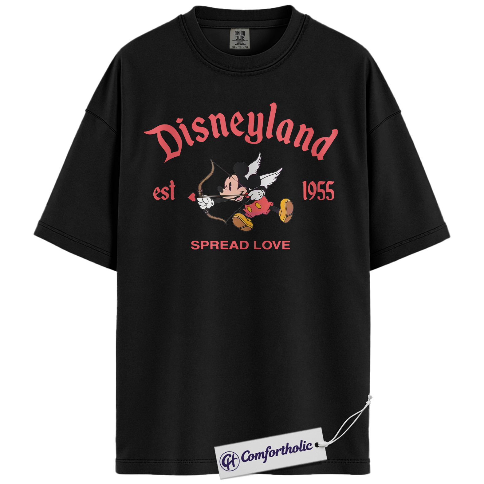 Mickey Mouse Shirt, Valentine's Day Shirt, Animated Graphic Tee, Comfort Colors Shirt - Image 3