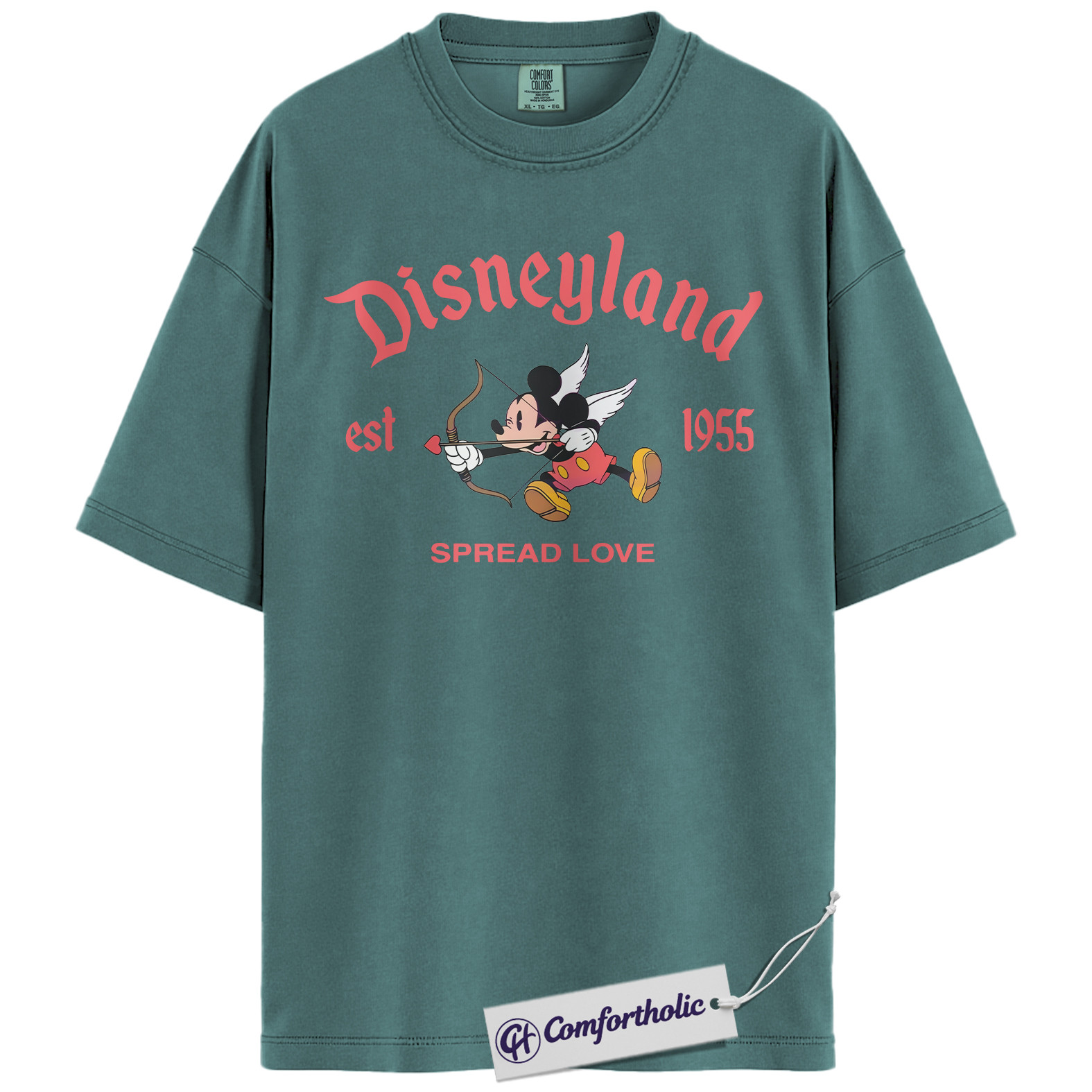 Mickey Mouse Shirt, Valentine's Day Shirt, Animated Graphic Tee, Comfort Colors Shirt - Image 9