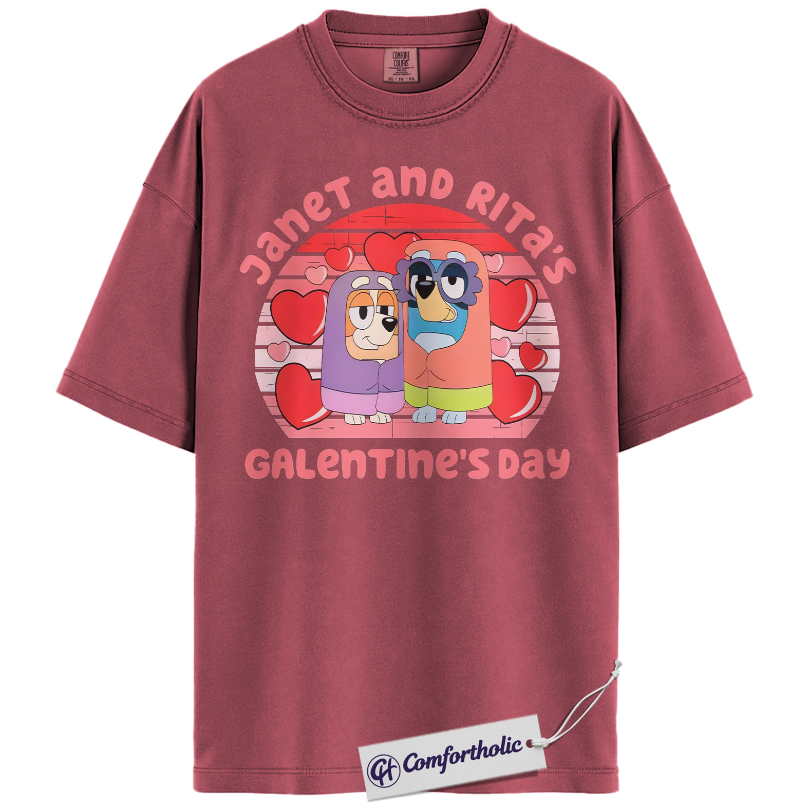 Janet and Rita Shirt, Bluey Shirt, Valentine's Day Shirt, Animated Graphic Tee, Comfort Colors Shirt - Image 17
