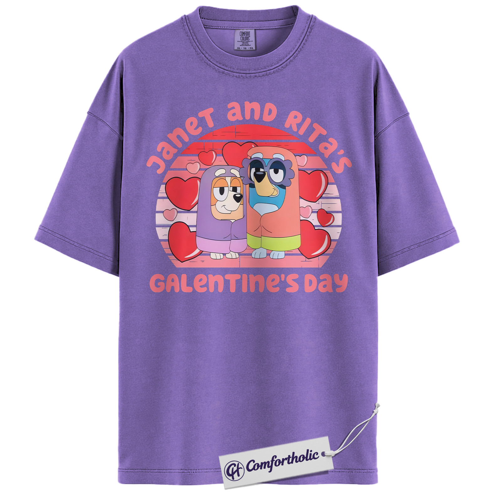 Janet and Rita Shirt, Bluey Shirt, Valentine's Day Shirt, Animated Graphic Tee, Comfort Colors Shirt - Image 19