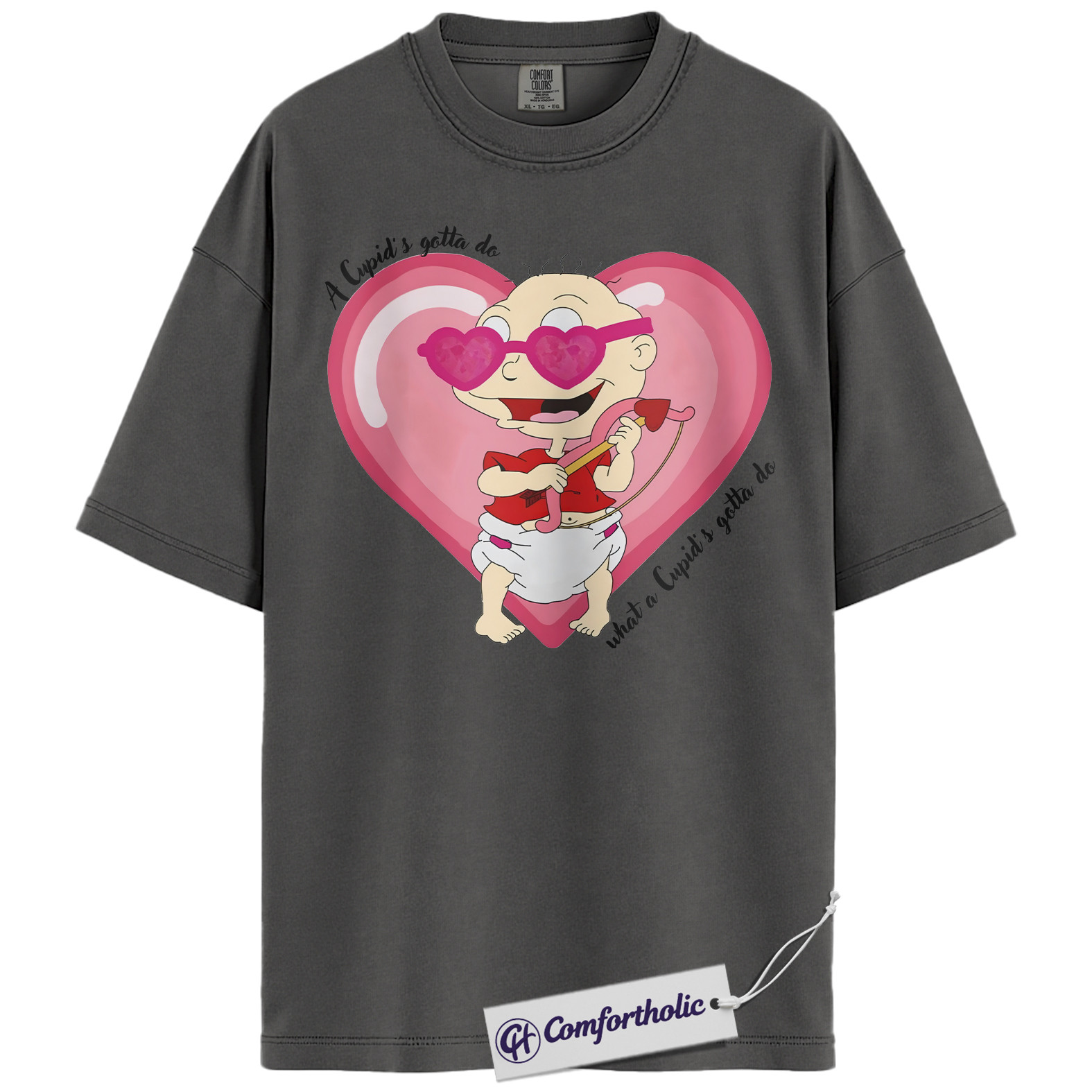 Dil Pickles Shirt, Rugrats Shirt, Valentine's Day Shirt, Animated Graphic Tee, Comfort Colors Shirt - Image 3