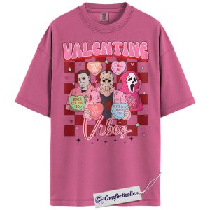 Ghostface Shirt, Michael Myers Shirt, Jason Voorhees Shirt, Valentine's Day Shirt, Horror Graphic Tee, Comfort Colors Shirt