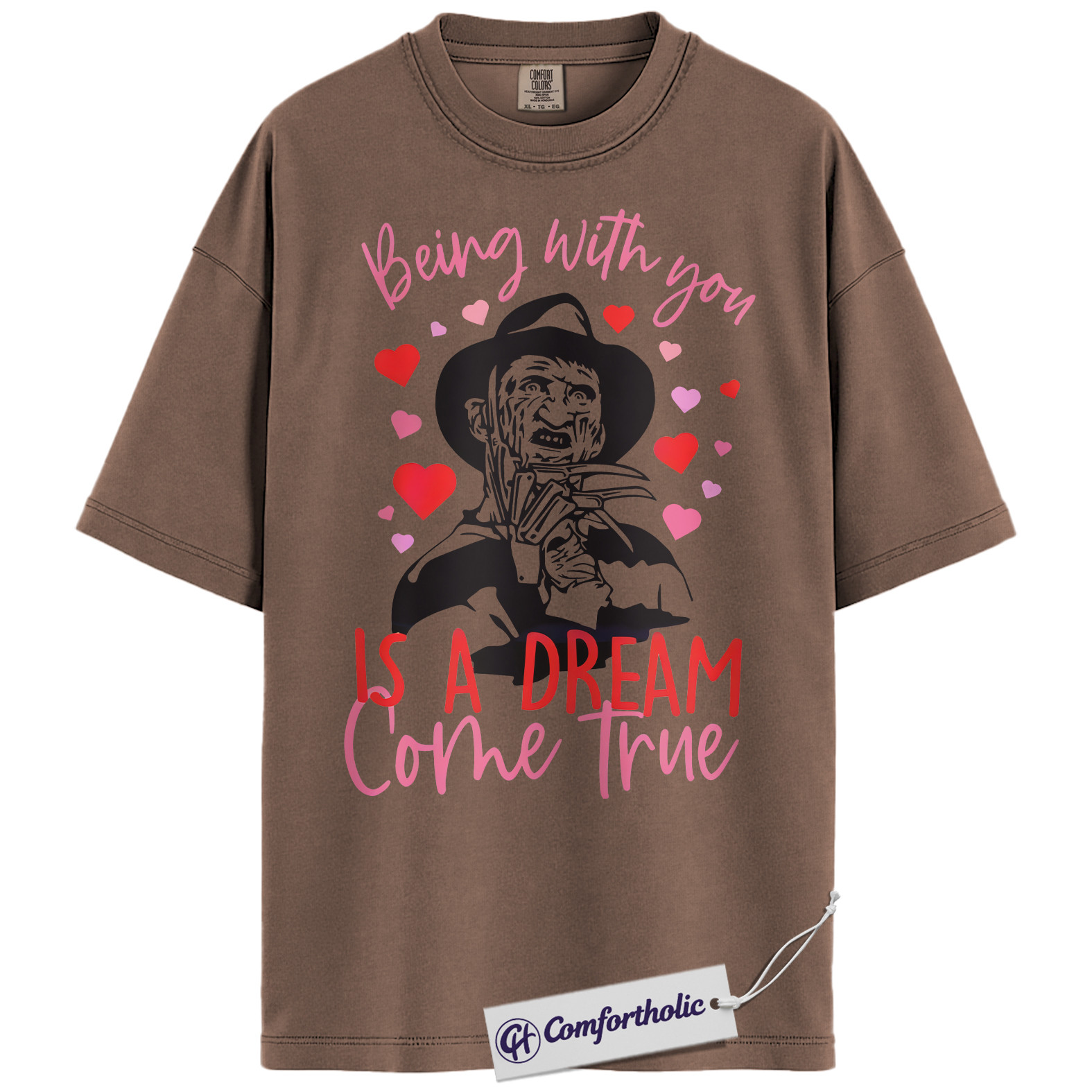 Freddy Krueger Shirt, A Nightmare on Elm Street Shirt, Valentine's Day Shirt, Horror Graphic Tee, Comfort Colors Shirt - Image 6