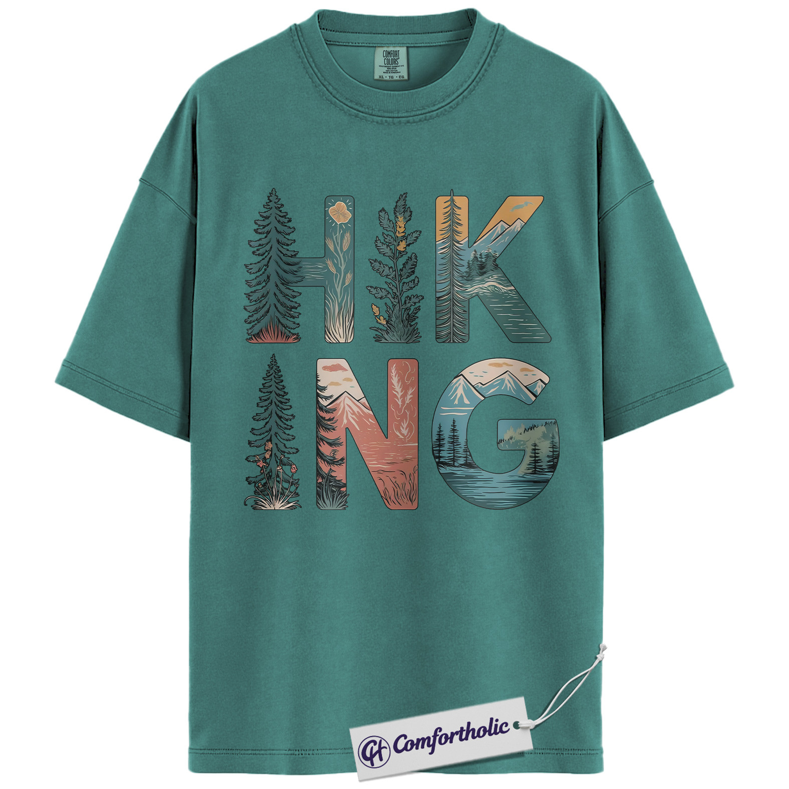 Hiking Shirt, Mountain Nature Graphic T-Shirt, Adventure Outdoor Tee, Aesthetic Nature Lover Gift for Hikers and Campers, Comfort Colors Shirt - Image 13