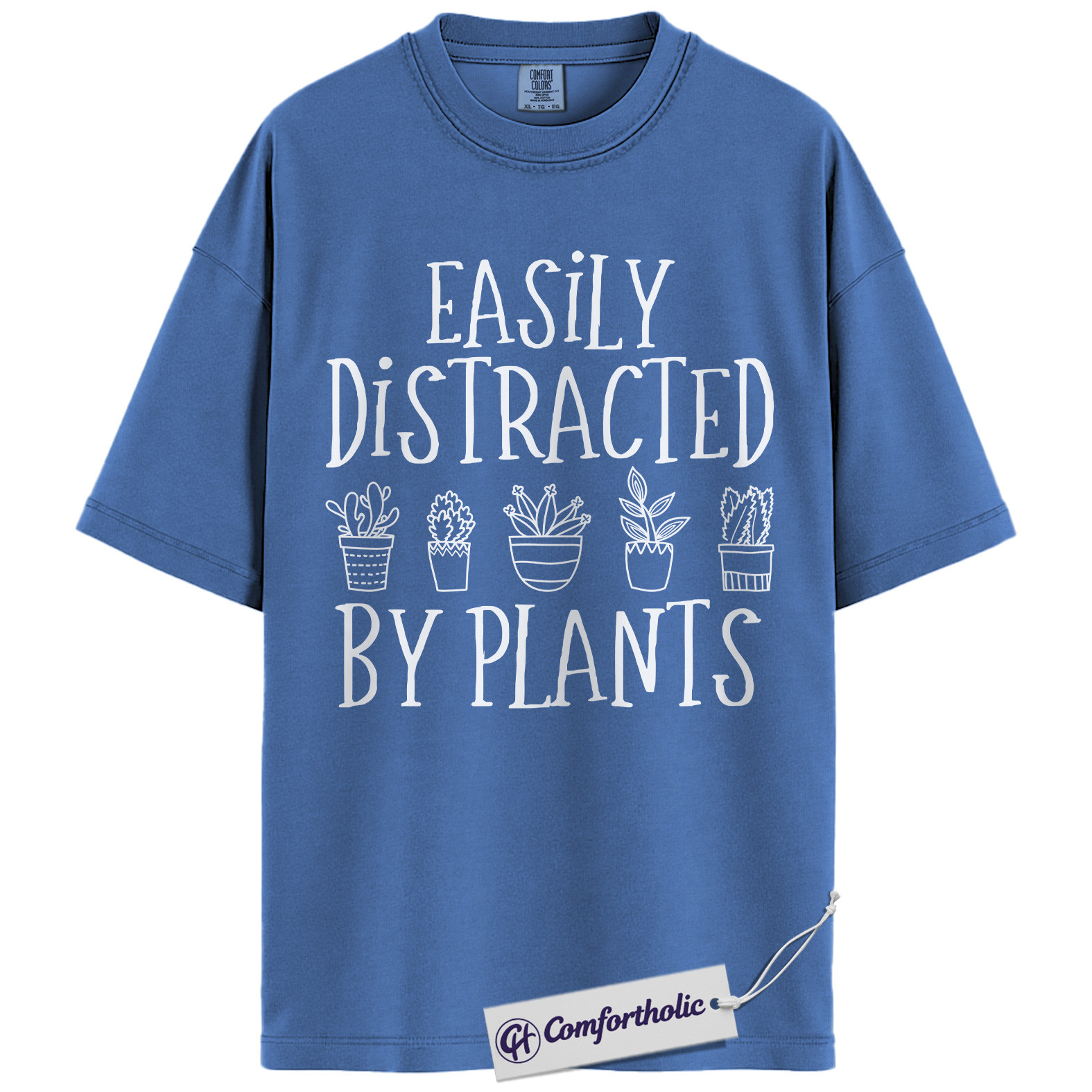 Easily Distracted by Plants Shirt, Funny Plant Lover T-Shirt, Gardening Graphic Tee, Cute Gift for Plant Moms, Comfort Colors Shirt - Image 12