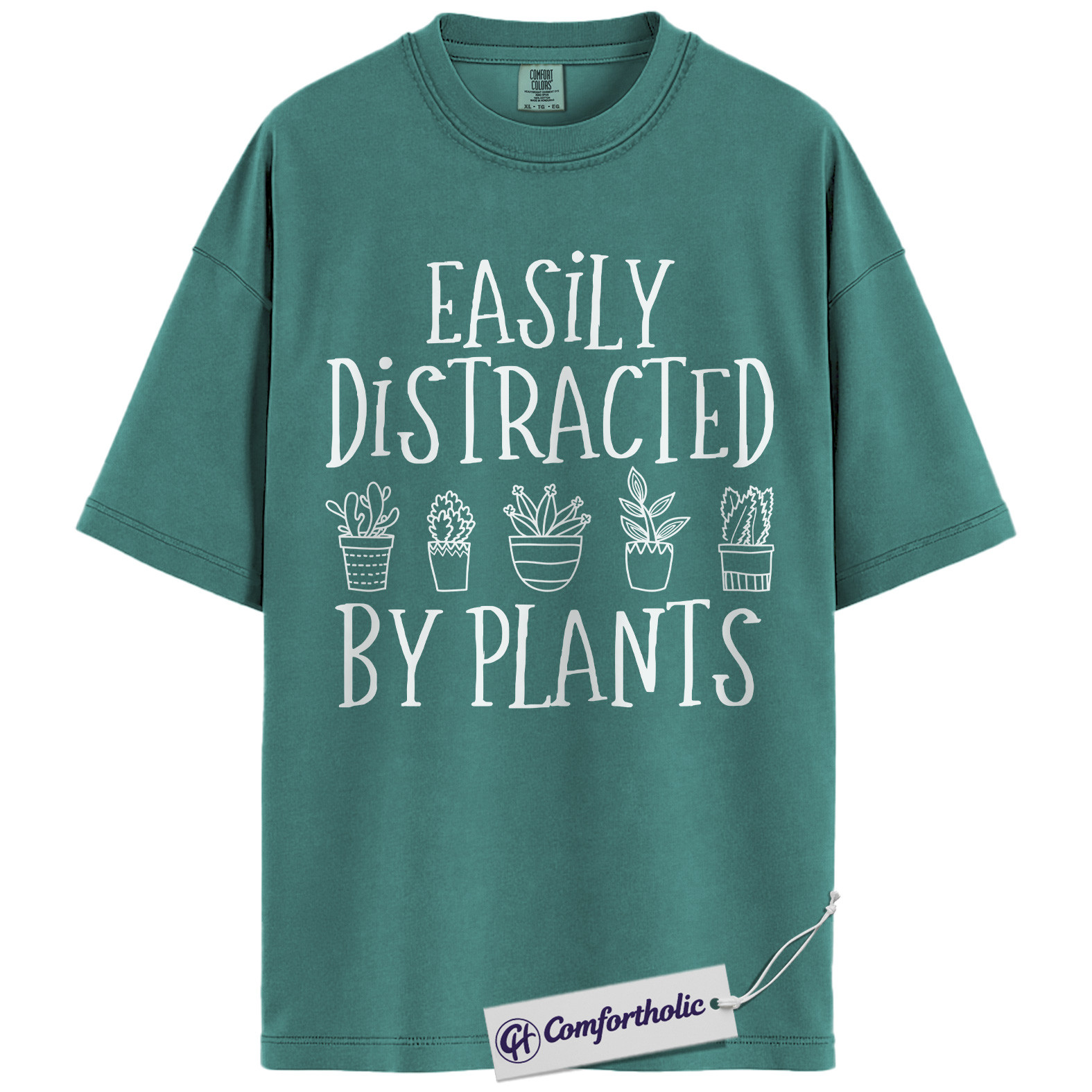 Easily Distracted by Plants Shirt, Funny Plant Lover T-Shirt, Gardening Graphic Tee, Cute Gift for Plant Moms, Comfort Colors Shirt - Image 13