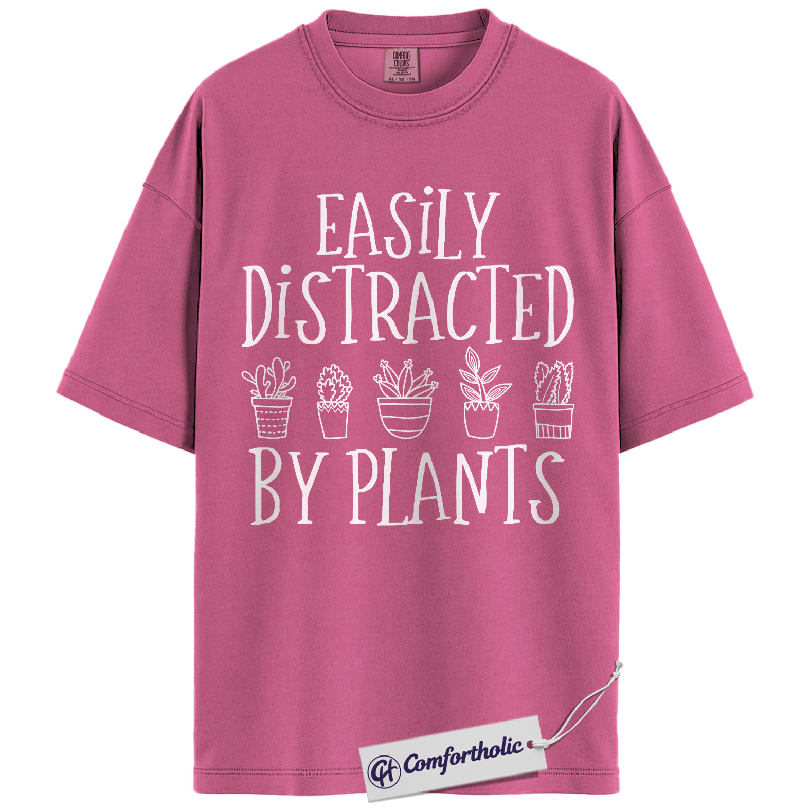 Easily Distracted by Plants Shirt, Funny Plant Lover T-Shirt, Gardening Graphic Tee, Cute Gift for Plant Moms, Comfort Colors Shirt - Image 16