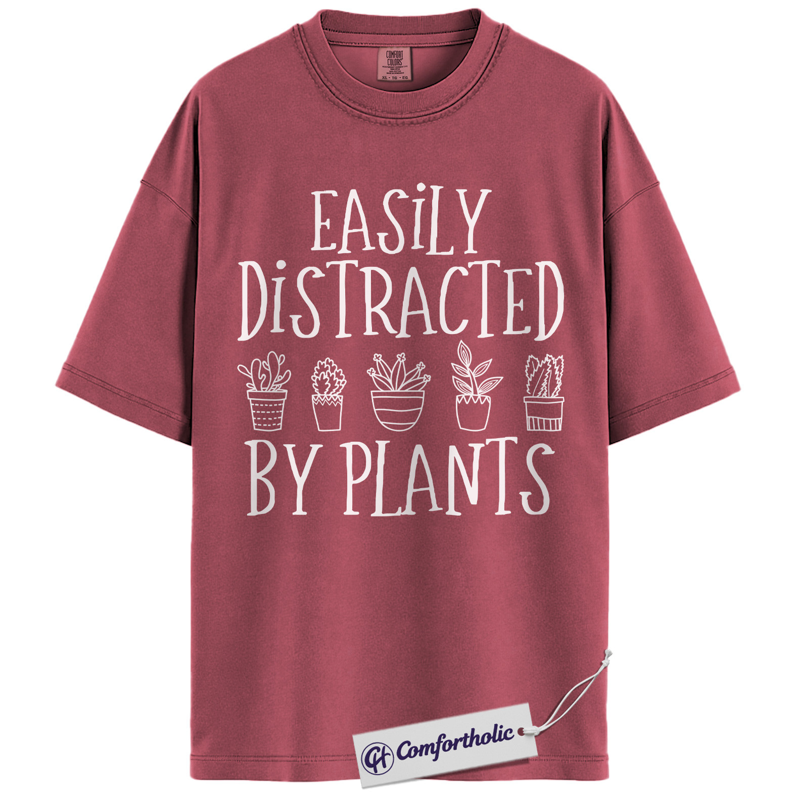 Easily Distracted by Plants Shirt, Funny Plant Lover T-Shirt, Gardening Graphic Tee, Cute Gift for Plant Moms, Comfort Colors Shirt - Image 18