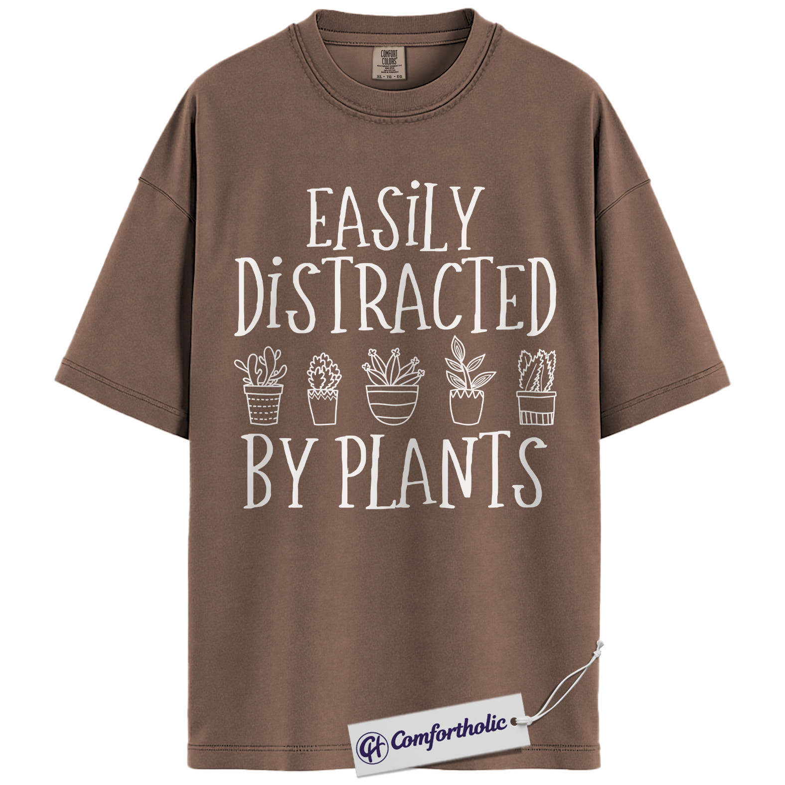 Easily Distracted by Plants Shirt, Funny Plant Lover T-Shirt, Gardening Graphic Tee, Cute Gift for Plant Moms, Comfort Colors Shirt - Image 19